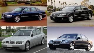 BMW 7-series vs S klasse vs Audi A8 vs VW Phaeton Comparison(2000 models)