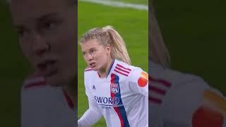 BACK WITH A BANG  Hegerberg scores her first goal in the UWCL since October 2019  #shorts