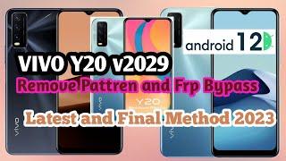 Vivo Y20 v2029 Android 12 Frp bypass || Y20 hard reset || Y20 Google account remove 12