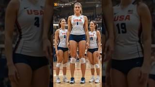 “World’s Tallest Female Volleyball Player Performs Epic Anime-Style Spike | USA Sports Action”