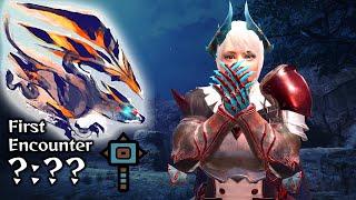 First Encounter with Risen Crimson Glow Valstrax (Strength Hammer) -傀異克服 バルファルク ハンマー ソロ【サンブレイク】