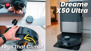 Dreame X50 Ultra: This Robot Vacuum Climbs Steps! Has Moving Brush Arm and Mop Too! 