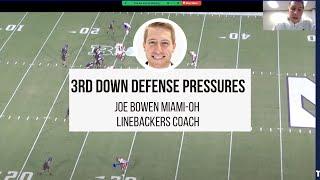 3rd Down Defense Pressures with Joe Bowen (Miami-OH Linebackers Coach)