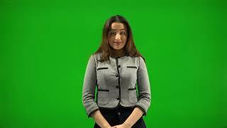 talking girl video | green Screen video | realty free video