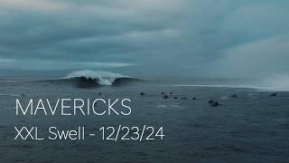 HUGE XXL SWELL hits MAVERICKS - 12/23/24