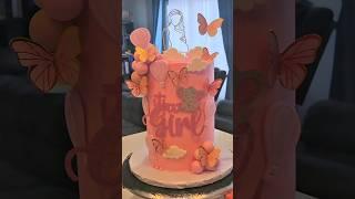 BABY SHOWER CAKE FOR A GIRL ‍ #babygirl #babyshower