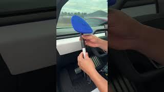 How to easily clean your Cybertruck windshield! 
