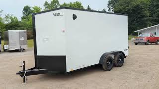 LOOK 7x14 Enclosed Cargo Trailer Blackout Package - AAA Trailer Howell MI