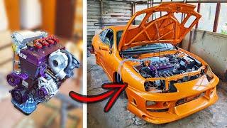 ПЪРВО ПАЛЕНЕ НА ДВИГАТЕЛЯ СЛЕД ОСНОВЕН РЕМОНТ + СИЛОВ ТУНИНГ - Celica-Supra (Част-71)