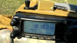 Настройка КВ антены (Yaesu FT-100 в горах)