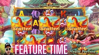 Mystic Fortune Deluxe Features Galore! (Still chasing that big win)