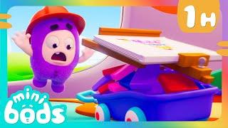 Catch the Toy Blocks! | Minibods Full Episodes | Moonbug No Dialogue Comedy Cartoons for Kids