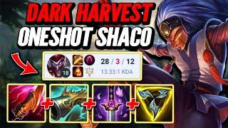 28 Kills Dark Harvest Oneshot Shaco - S14 Gold 2 [League of Legends] Full Gameplay - Infernal Shaco