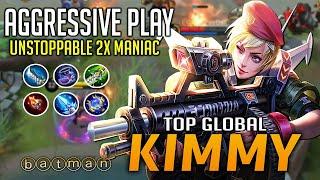 Aggressive Kimmy Best Build 2020 | Gameplay - Top 1 Global Kimmy by batman | Mobile Legends