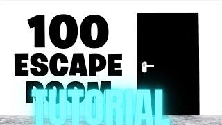 100 Escape Room All Levels Fortnite Tutorial