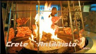 GREECE Crete - Antikristo : a typical Cretan speciality !  Αντικριστό!