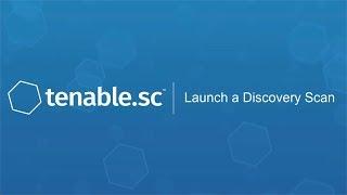 Launch a Discovery Scan in Tenable.sc