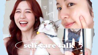 eng) ️ self-care talk. ดูแลตัวเองช่วงเครียด พักผ่อนน้อย/วิธีทำให้ผิว+สุขภาพกายและจิตดี | Babyjingko