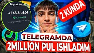 TELEGRAMDA - 130$ PUL ISHLASH | Internetda Sarmoyasiz Pul ishlash 2025