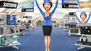 SATURN Werbung 3D Cartoon Character Animation "Last Minute"