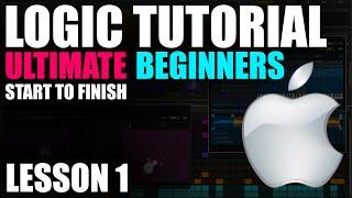  LOGIC PRO Beginners Tutorial - Lesson 1 Getting Started