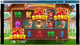 3 Bonuses On The Dog House Multi-Hold Slot Game Did This.....