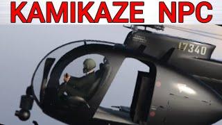 Kamikaze NPC pilot not valuing his life Gta Online