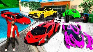 Robando TODOS los LAMBORGHINIS en GTA 5