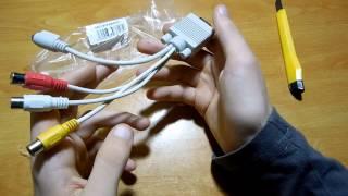 #82 Обзор посылки с Китая, Переходник с VGA на тюльпаны или RCA