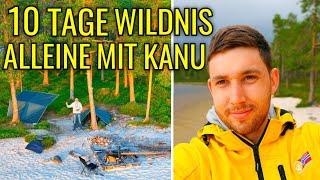 10 Tage ALLEINE mit einem Kanu in Norwegens WILDNIS