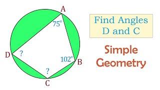 What are the measures of angles C and D? Full Explanation.