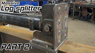 Making a HUGE log splitter. Part 2