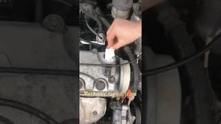 Paper mix inside the running engine?  #mechanic #shortsfeed