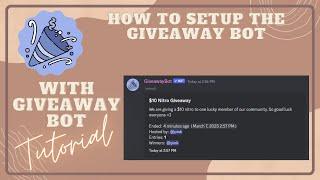 How to setup giveaway bot | tutorial | pinky