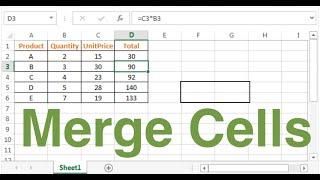 How To Merge Cells In Excel