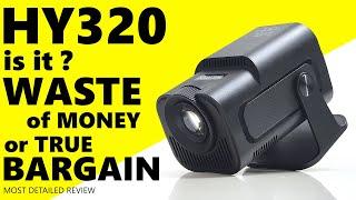 HY320 Cheapest 1080P LED Projector Most Detailed Review