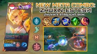 ZHUXIN-ESTES COMBO IS THE NEW META?! | ZHUXIN BROKEN BUILD! | ZHUXIN BEST BUILD & EMBLEM 2024 ~ MLBB