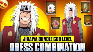 FREE FIRE JIRAIYA BUNDLE GOD LEVEL DRESS COMBINATION || BEST DRESS COMBINATION || MAD HYPER GAMING