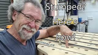 Stanton bench how to  crosscut hole position Dave Stanton