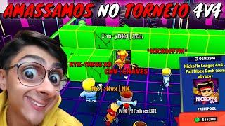 AMASSAMOS no TORNEIO 4v4 com @Nickoffz @TheuSXD e Luck no stumble guys! Torneio com Chaves Games