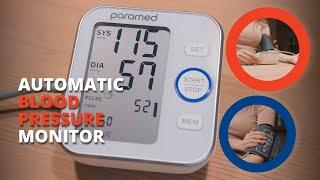 Automatic blood pressure monitor by Paramed: How to use, How to change settings, Mistakes in using