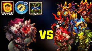 Boa Queen Crazy Build Vs Top Heroes | Castle Clash