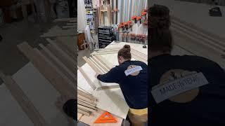 Working on a large geometric design. #woodworking #gerberdesignco