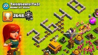 ТХ3 В МАСТЕР ЛИГЕ ! 2648 ТРОФЕЕВ В 2023 ГОДУ ! +1 ТРОФЕЙ В СУТКИ ! CLASH OF CLANS