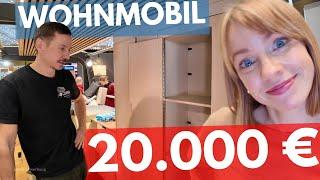 DAS 20.000 € VOLKS-WOHNMOBIL mit SCHRANK-DUSCHE und Hecksitzgruppe Campermanufaktur Berlin