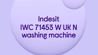 Indesit IWC 71453 W UK N 7 kg 1400 Spin Washing Machine - White - Quick Look