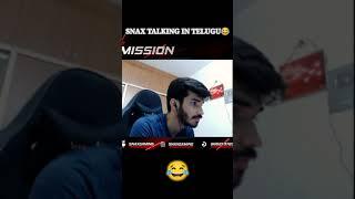 Snax Talking in Telugu | VIP STORM | funny  #snaxgaming #vipstorm #pubg #bgmi #pubgmobile #funny