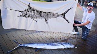 Inside a True Gyotaku Artist's Studio with Gnarly Fish Prints