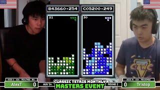 IN THE BAG?? Alex T, Tristop | Rd 2 | Classic Tetris Monthly Masters | August 2024