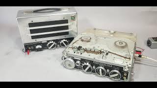 Nagra III 3 and Playback Speaker demo Kudelski Century 21 Disco Format 1970's